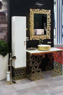 Зеркало Boheme Caprice с подсветкой золото поталь 553